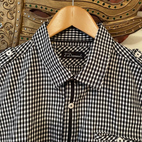 7 Diamonds S/S Button Up - Picture 2 of 4